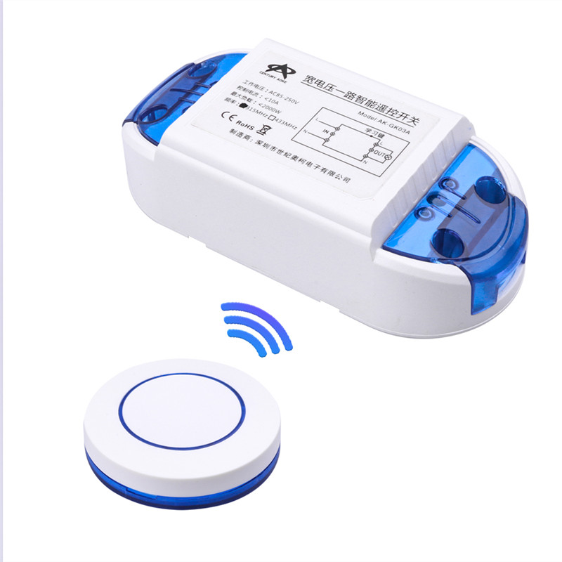 

Smart Remote Control Touch Switch RF 433MHz Relay Receiver AC 85V ~ 250V 110V 220V 1CH Switch Relay Receiver Module