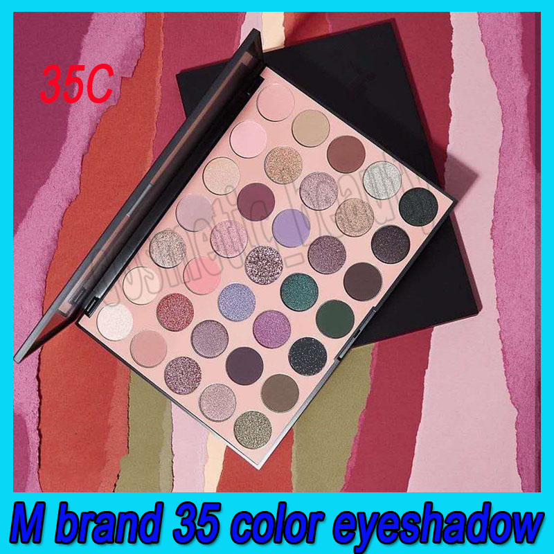 

.2020 Hot New Makeup Eye Beauty 35C Eyeshadow Colors Natural Long-lasting 35 Colors Eyeshadow Palette free shipping, Mixed color