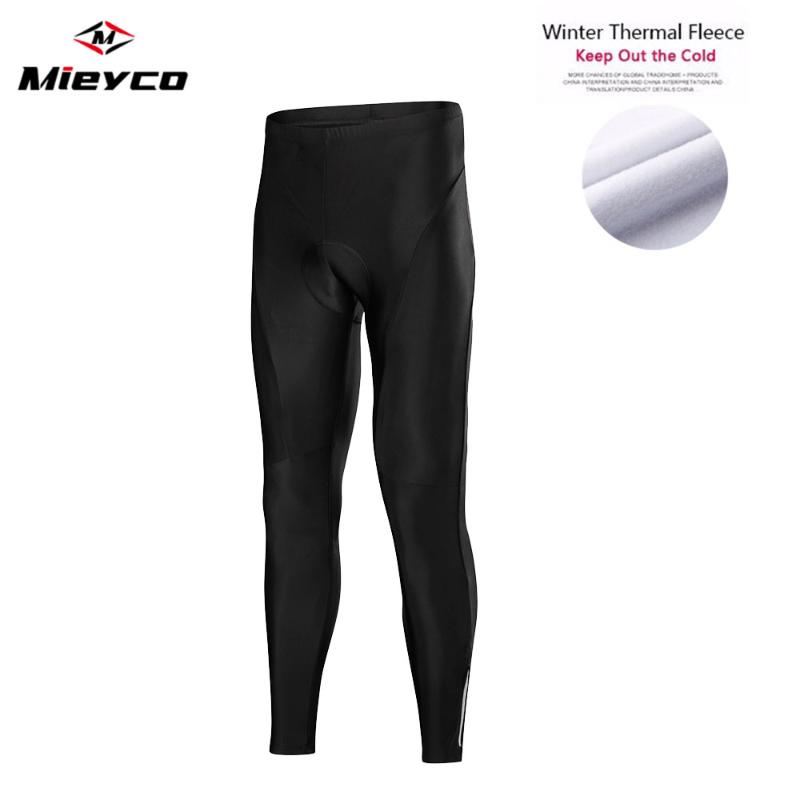 

Mieyco Winter Thermal Fleece Cycling Pants With Gel Pad Cycling Tights MTB Bike Pants Downhill Bicycle Trousers, Brown