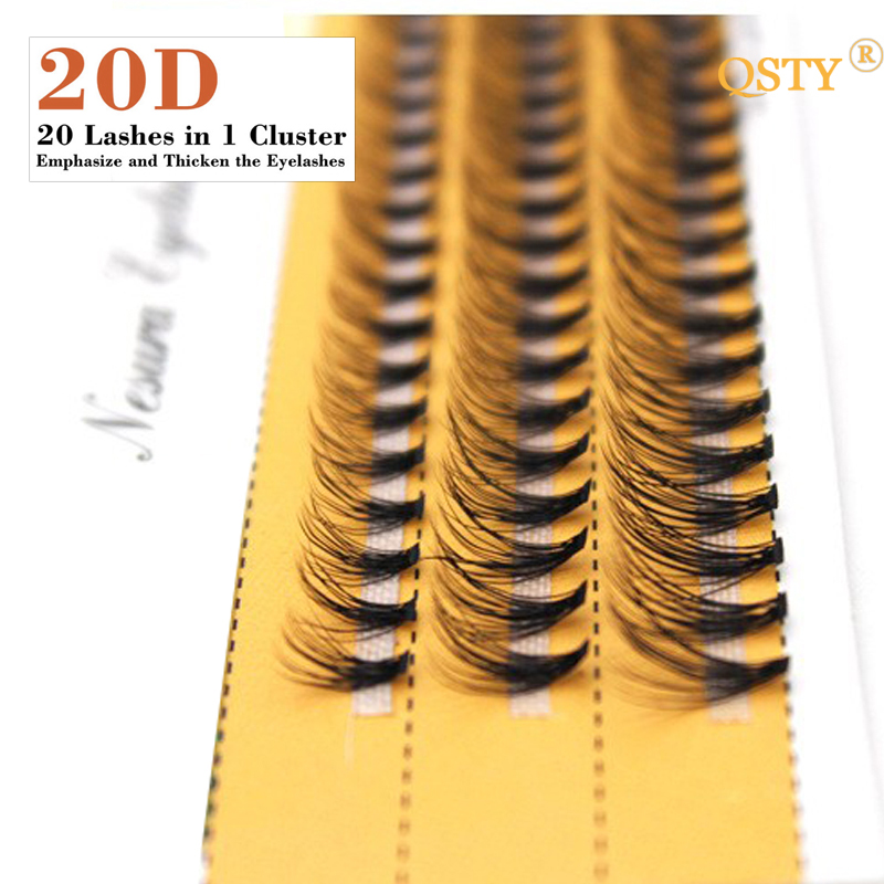 

1boxes Volume 20D Eyelash Extensions 0.07mm Thickness Hair Mink Strip Eyelashes Individual Lashes Fans Lash Natural Style