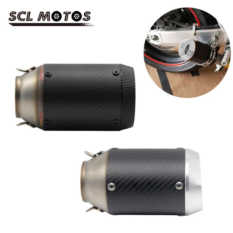

SCL MOTOS 1PC 51mm Motorcyle Exhaust Muffler Pipe For Z1000 Z750 Z800 NINJA250 TMAX530 ATV Motorbike New