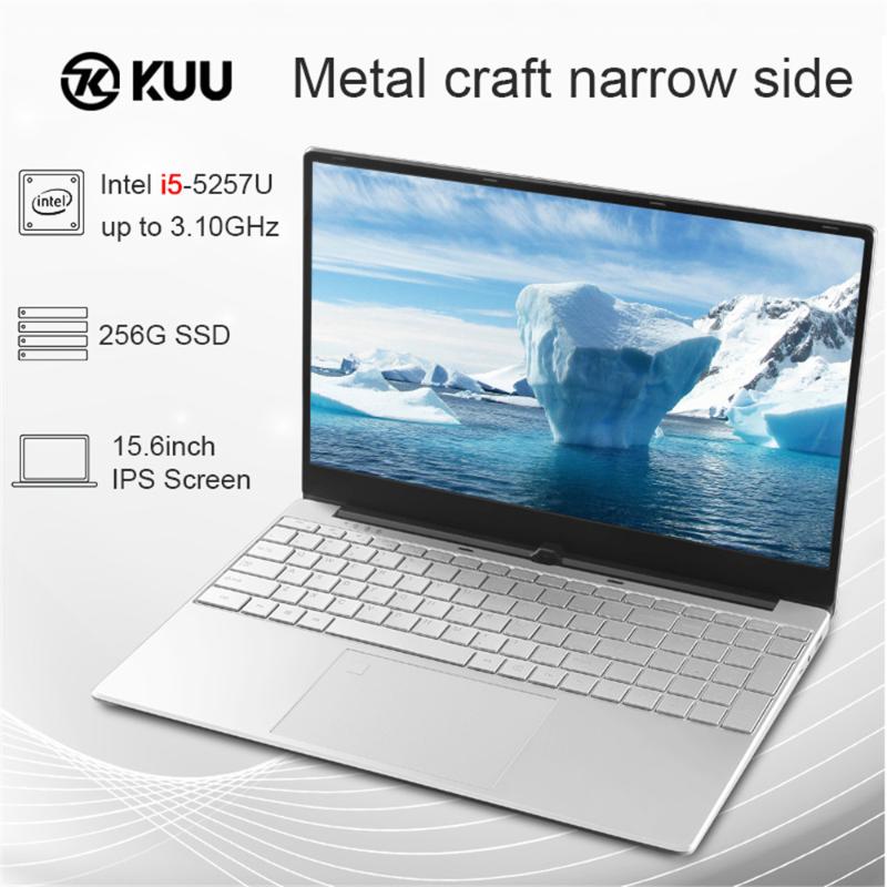 

2020 New Arrival 15.6 inch intel 5257U Gaming Laptop Metal Body Notebook 8GB RAM 512 GB SSD Backlit Keyboard Fingerprint, Black