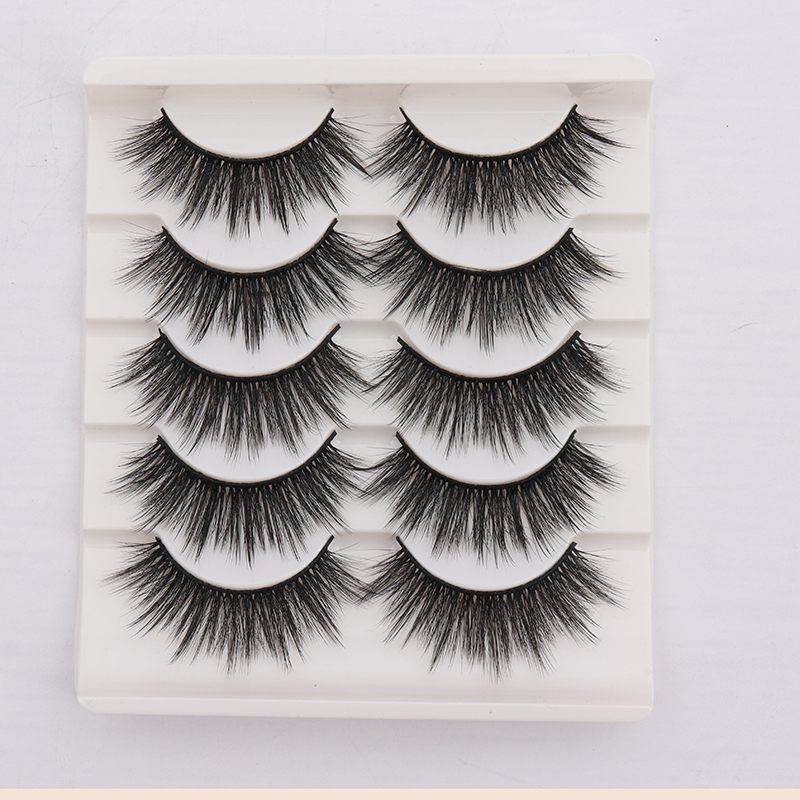 

Handmade 5 Pairs Beauty Makeup Fluffy Lashes Accessories Natural Wispy False Eyelashes Fake Eyelash Thickening