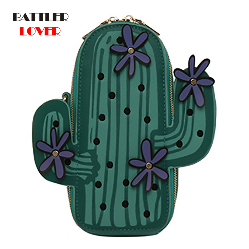 

Creative Green Cactus Plant Shoulder Bags for Women Fashion Embroidery Flower Mini Chains Crossbody Bags Mobile Phone Purse, 100 pcs choose this
