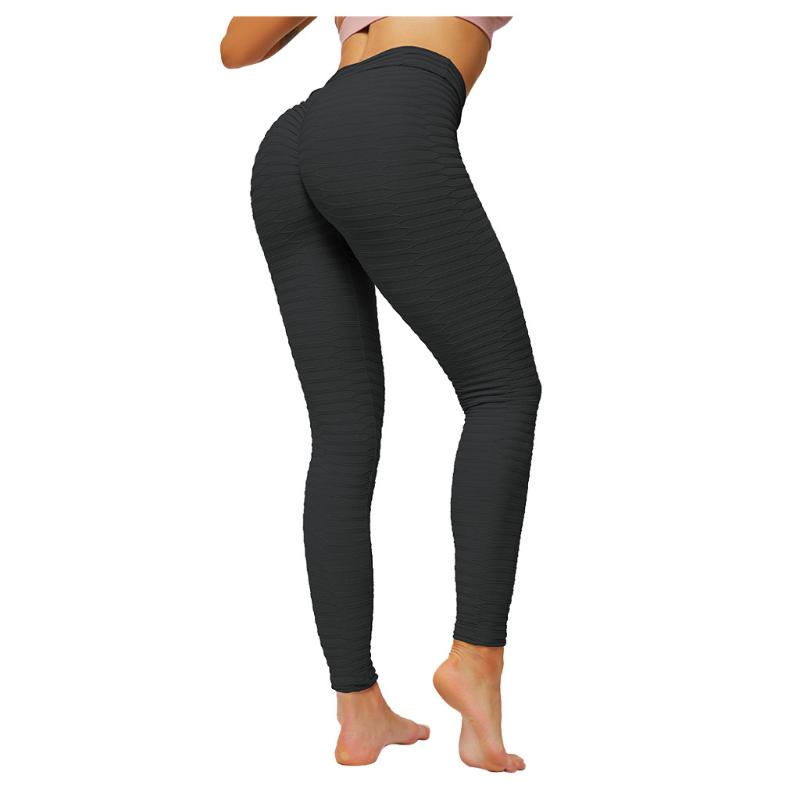 

Women' High Waisted Booty Ruched BuLift Yoga Pants Leggings Slimming Scrunch Running Activewear Hollow Sport Trainning Wear, Black