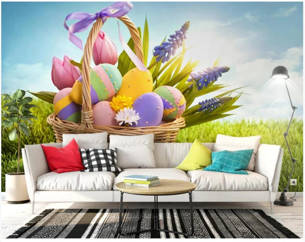 

3d wall murals wallpaper for living room Cartoon cute egg background wall children room decor photo wallpaper for walls 3 d, Non-woven