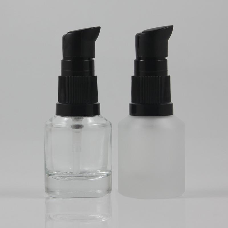 

Mini Capacity Clear/Clear Frosted Cosmetic Lotion Bottle 15ml