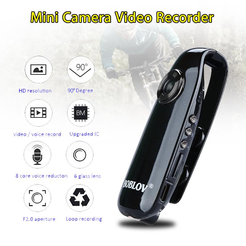 

BOBLOV IDV007 Full HD 1080P Mini DV Camera Dash Cam Wearable Body Bike H.264 Camcorder, As pic