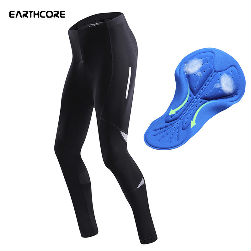 

Men Bicycle Pants 3D Gel Pad Breathable Cycling Pants Mtb BikeTights Elastic Cycling Hot Quick-drying XL Trousers, Cp-002-bla