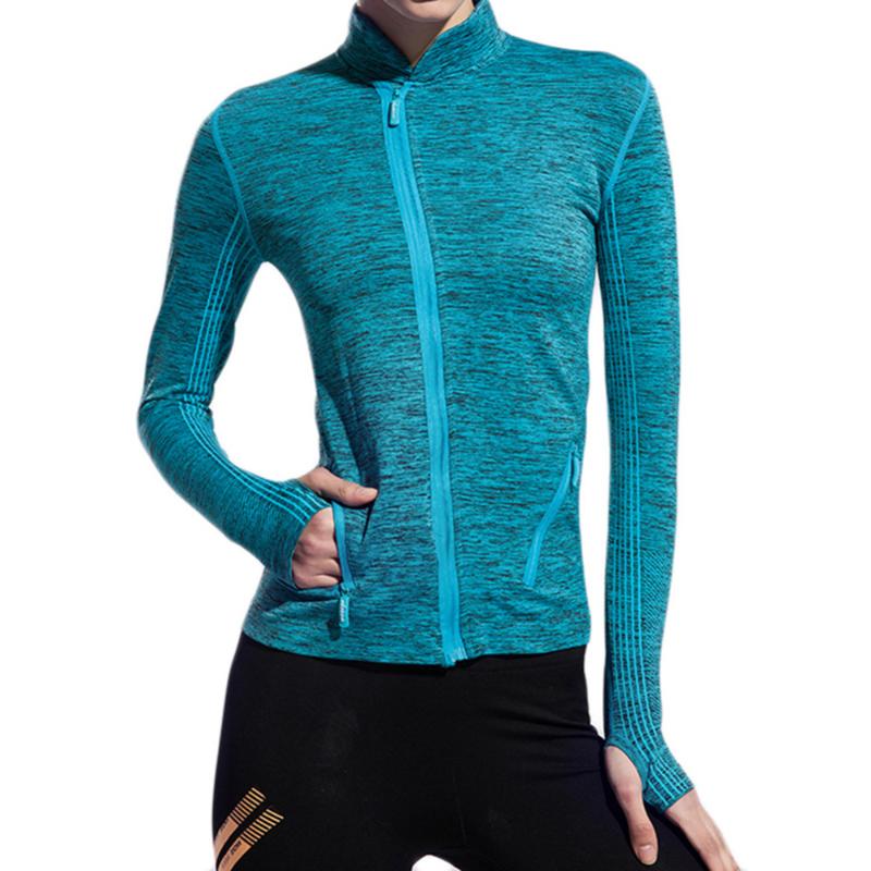

Autumn New Gym Fitness Yoga Shirts Women Compression Shirts Long Sleeve Women's Sport Tees Tops Camiseta Yoga Coat, Red