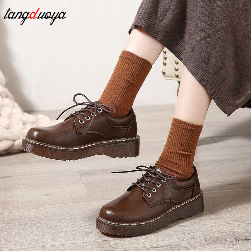 

Dress Shoes Japanese School Uniform Jk Student Girls Women Kawaii Lolita Soft Girl Round Toe Platform Mary Jane, Black