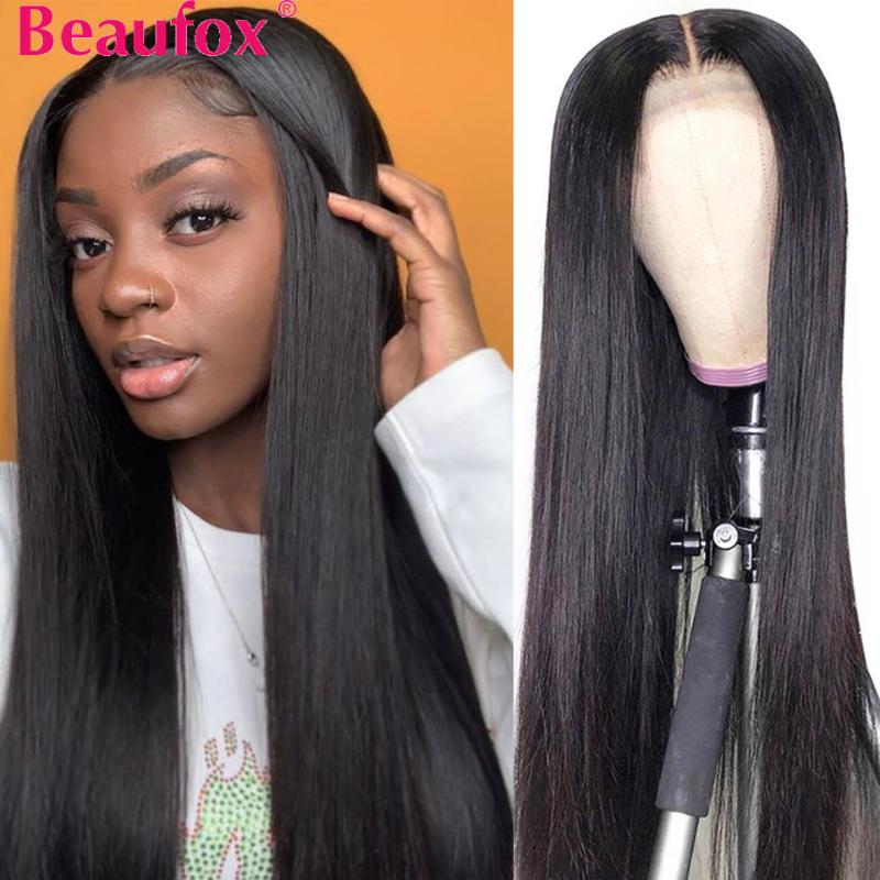 

360 Lace Frontal Wig Pre Plucked Straight Lace Frontal Human Hair Wigs Brazilian 360 Wigs 150% Remy Beaufox, As pic