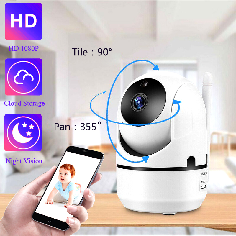 

QZT IP Camera WiFi Home Security Camera IP 360 Night Vision Baby Monitor Indoor Mini Surveillance CCTV Wireless Wifi Home