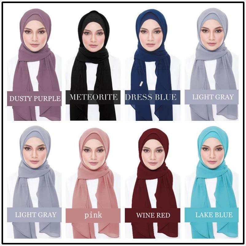

Lady Islamic Muslim Women Plain Shawl With Hats Turban Scarf Wrap Cap Hat, Black