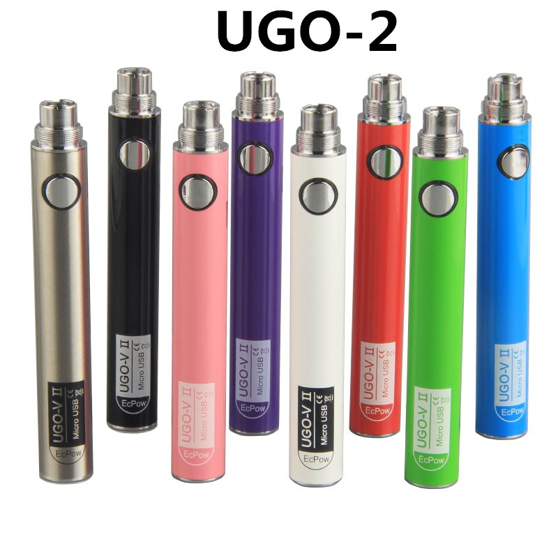 

900mah UGO-V II 2 650mah Vape Pens Battery Electronic Cigarettes 510 Thread ecigs vape battery with Micro USB 510 Charger for Oil Cartridges