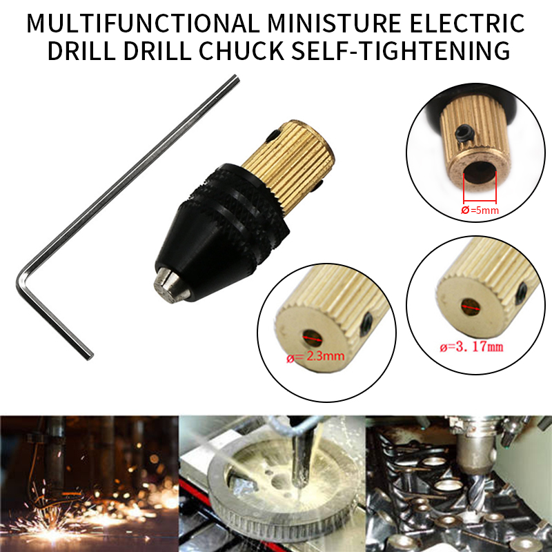 

new Motor Shaft Mini Chuck Armatuur Klem 0.3 Mm-4 Mm Tot boor Micro Chuck Vaststelling Apparaat