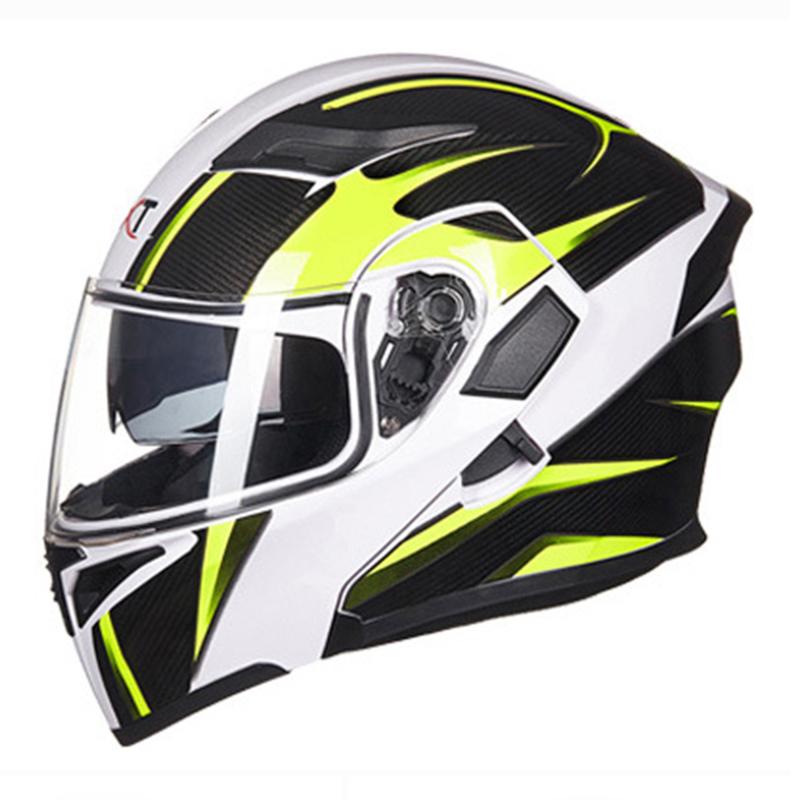 

GXT Motorcycle Helmet Flip Up Capacete da Motocicleta Cascos Moto Casque Doublel lens Racing Riding Helmet Motocross #, Colour 3