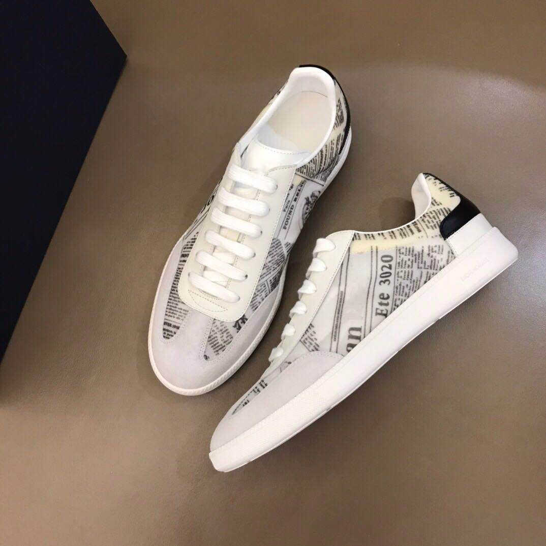 

2020 designer couple shoes comfort trend B01 SNEAKER white and black calf leather Reference: 3SN225XZU_H069 Lefu shoes