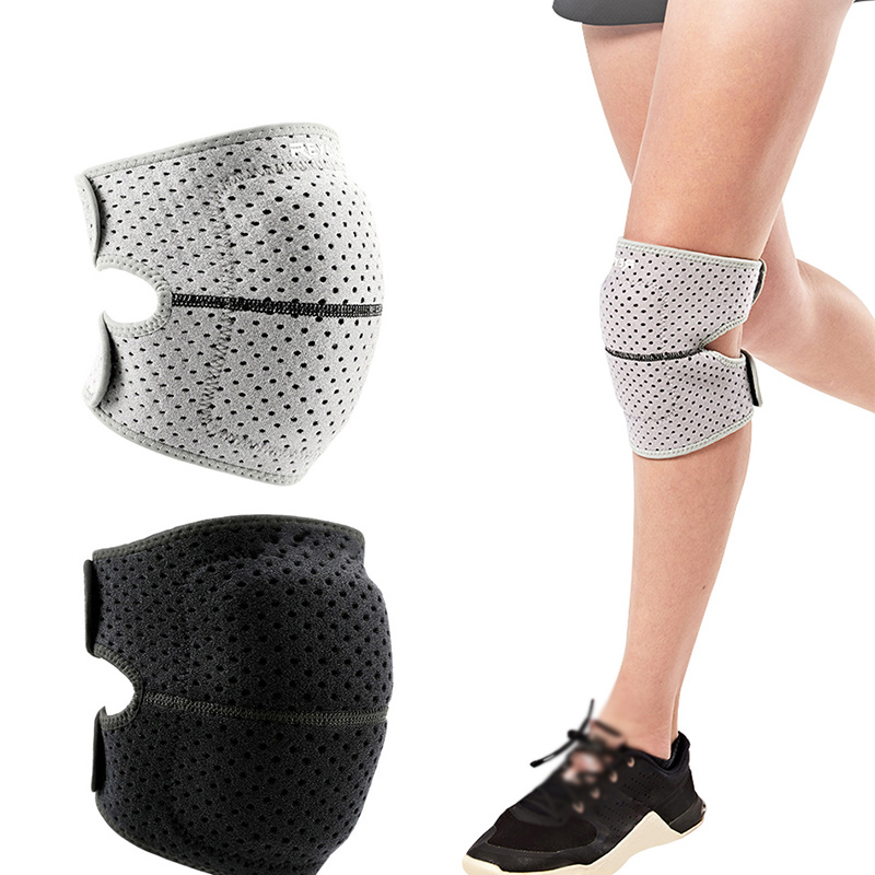 

Knee Pads Men Women Elastic Kneepad Patella Brace Pressurize Support Basketball Running Climbing Fitness Exercise Protector Knee, 1pc gray