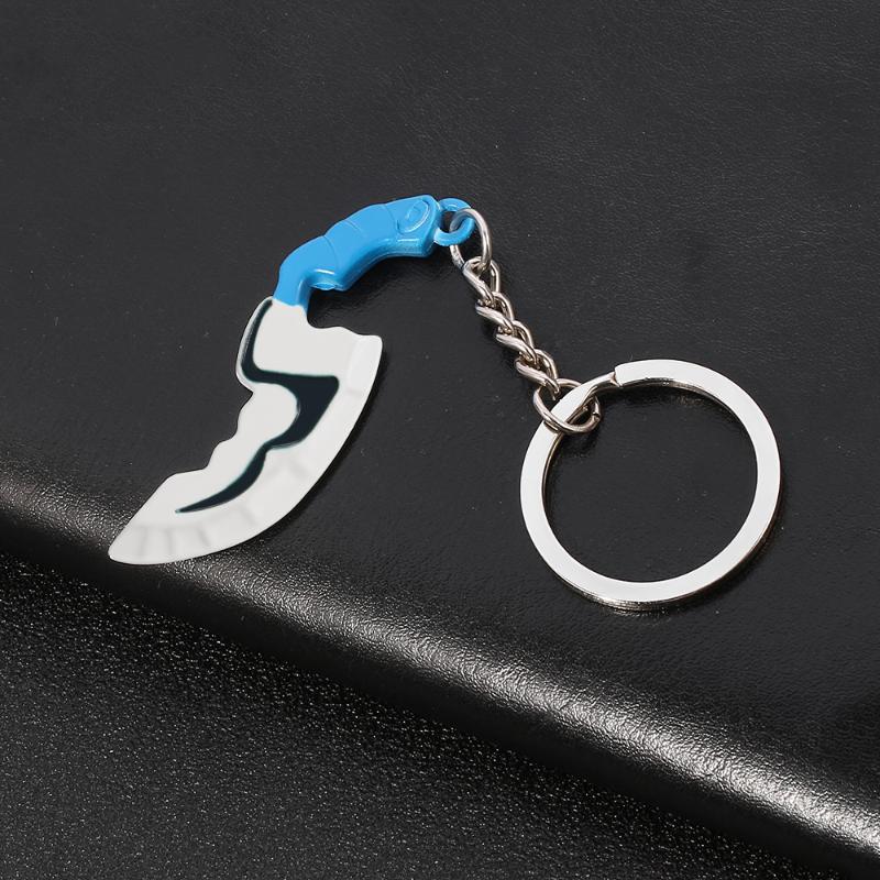 

Dota 2 Hunting Knife Sickle Keychain Chain Alloy Scythe Key Chains Game Dota 2 Chaveiro Keyring Jewelry