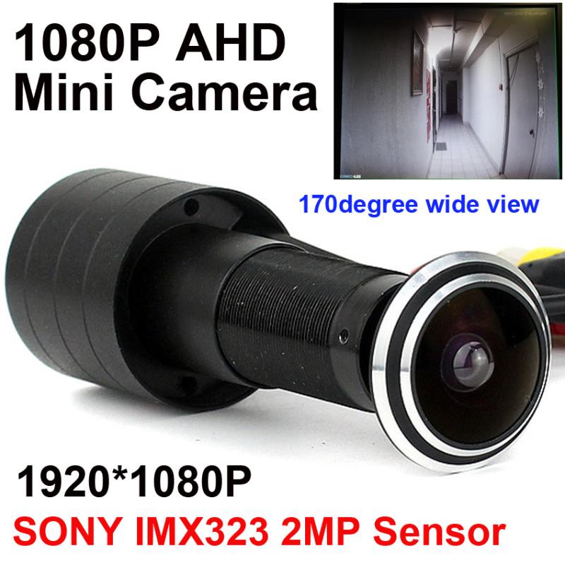 

SONY IMX323 2MP Sensor 1080P Door Eye Hole AHD Mini Peephole Fisheye Camera StarLight 0.001Lux 170 Degrees Surveillance Camera