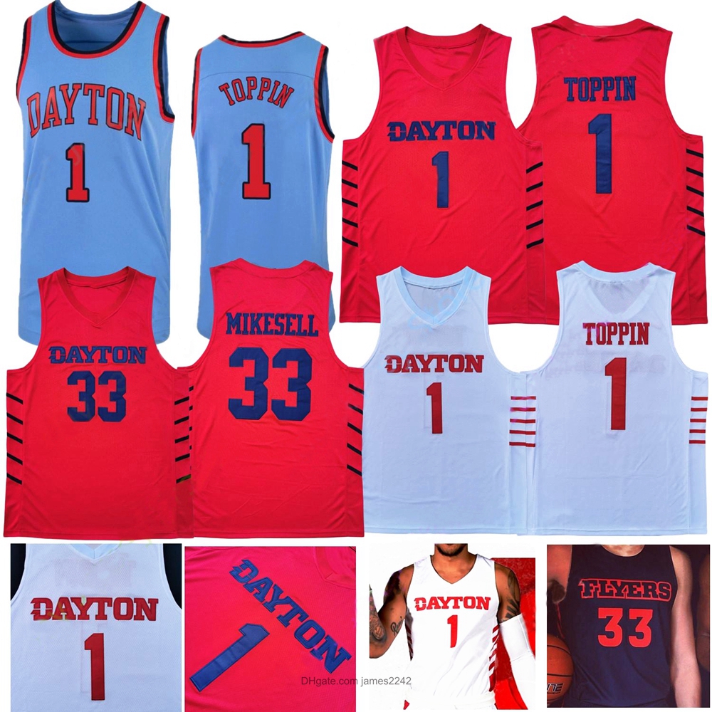 

Custom Men Youth Dayton Flyers Basketball Jersey NCAA College Obi Toppin Ryan Mikesell Rodney Chatman Jalen Crutcher Trey Landers Ibi Watson, White