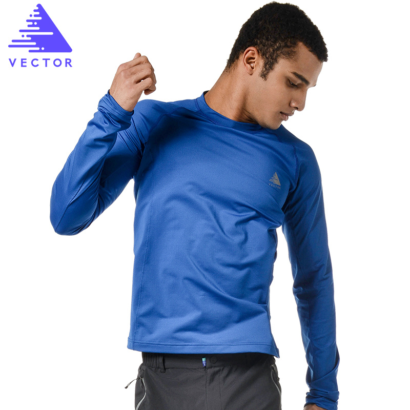 

VECTOR Sports T-Shirt Men Women Long Sleeve Quick Dry Running T-Shirt Outdoor Training Fitness Tops TXD10023, Green men