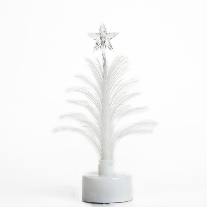 

Colored Fiber Optic LED Light-up Mini Christmas Tree with Top Star Battery Powered Children Toy Light Tree TP899