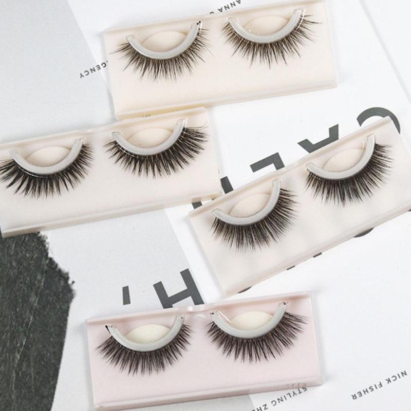 

1Pair Natural False Eyelashes Fake Lashes Long Make Mink Faux Lashes Eyelash For Beauty 3D up Extension Mink Eyelashes Hair H6O9