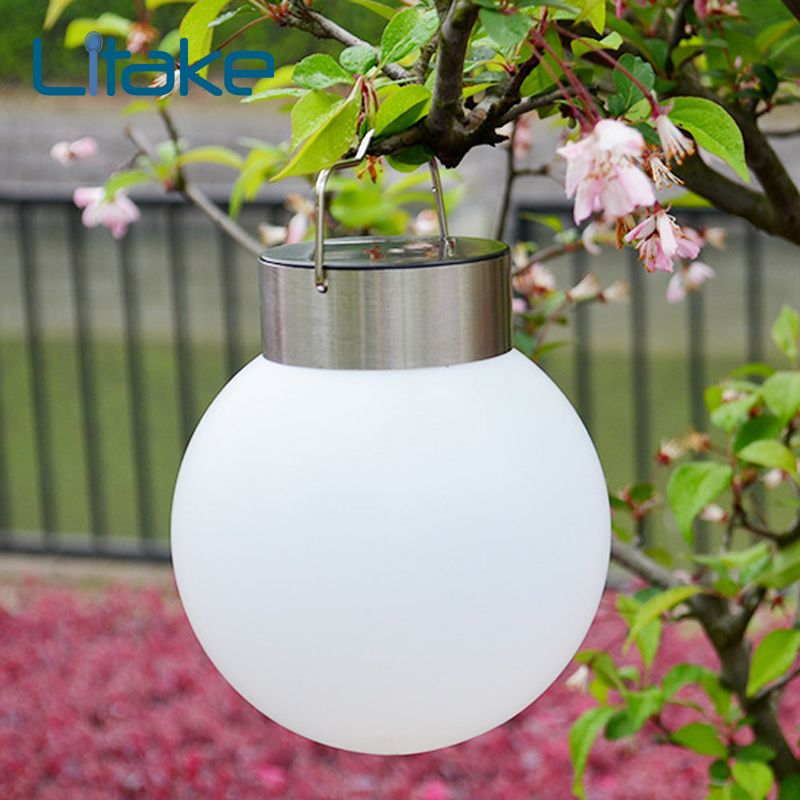 

Litake solar ball lamp Outdoor waterproof Solar led light Portable Camping lamp for outside garden Tree decoration