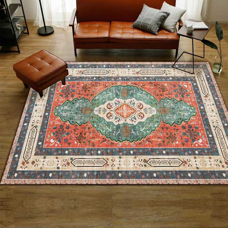 

Moroccan Living Room with Large Geometric Rug Bedroom Ethnic Sofa Area Rug Home Decor Floor Mat