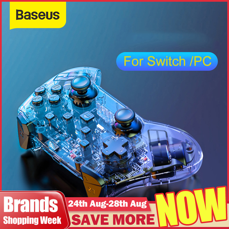 

Baseus Wireless Bluetooth Gamepad For Switch Controller Remote Console For NS PC Computer Joystick Games Accessories