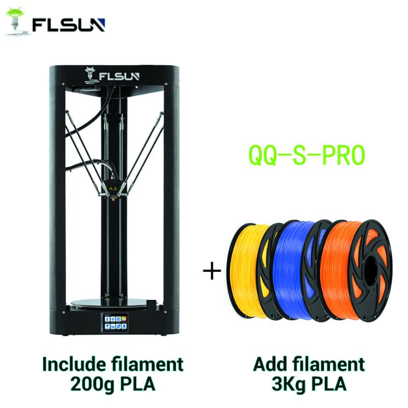 

QQ-S Pro Flsun Delta 3D Printer High Speed New Auto-leveling Switch Large Print Size kossel 3d-Printers Touch screen