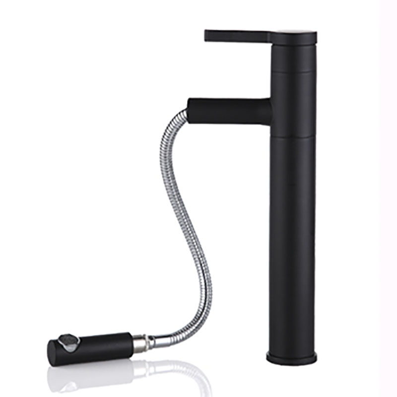 

Chaowalmai Bathroom Faucets Pull Out Basin Faucet Toilet Tap Sink Faucet Hot And Cold Water Mixer Black wasserhahn Taps