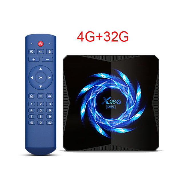 

X96Q MAX Android 10.0 Smart TV Box Allwinner H616 4GB 32GB 2.4G 5G Dual Band WiFi Bluetooth 4K Media Player Android10.0 TVBox 4G32G