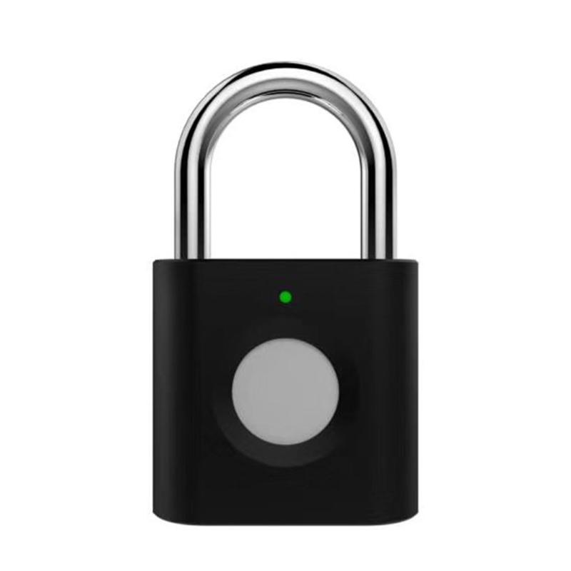 

Luggage Fingerprint Padlock USB Smart Keyless Lock Zinc Alloy Induction Lock Multi-Recorded Door