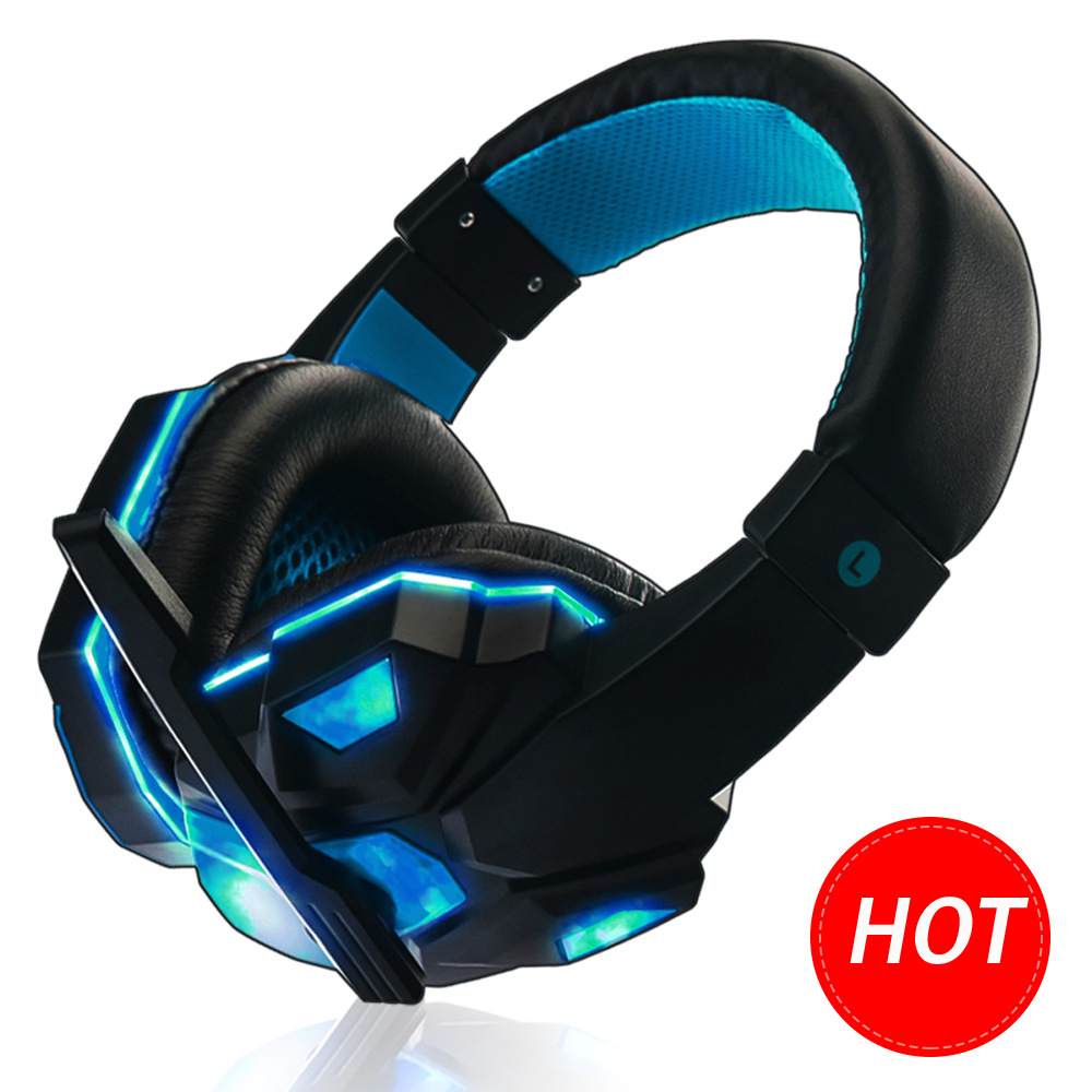 

Computer Gaming Headset Desktop Notebook Subwoofer Headphone GameBox 3.5mm Tip Earphone