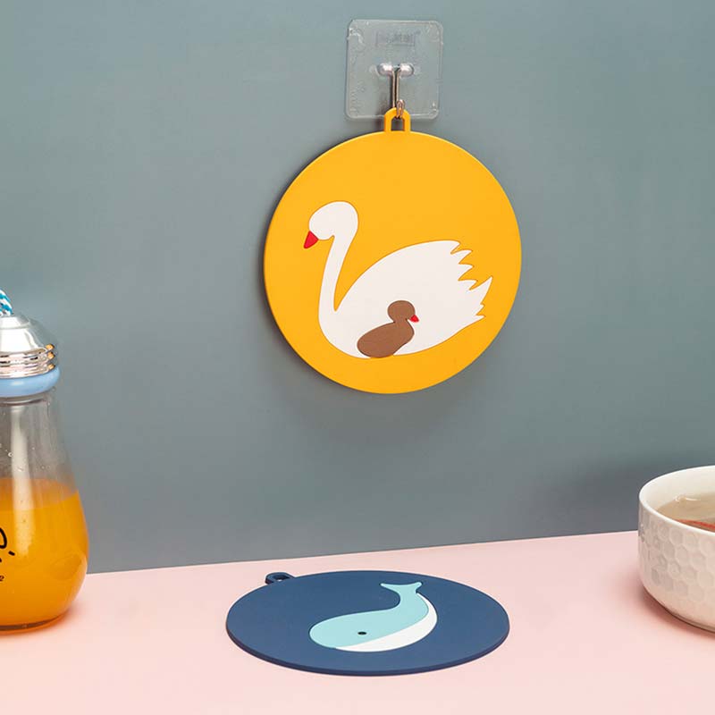 

Cute Cup Pad Heat Resistant Silicone Mat Drink Cup Coasters Non-slip Pot Holder Table Placemat Kitchen Accessories
