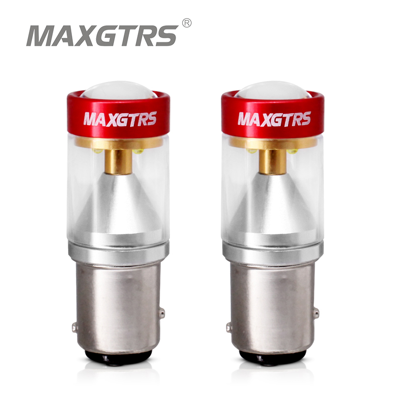

2x S25 1157 BAY15D P21/5W LED Chip Lamp Bulb Car Turn Signals Brake Back-Up Light With Lens Daytime Running Light White/Yellow, As pic