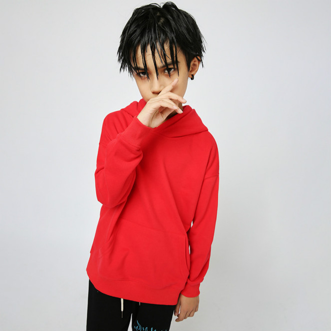 

Child Fashion Sweatshirt 2020 New Arrival Solid Color Hooded Long-sleeved Sweatshirts Kids Casual Loose Pullover Hoodies, Yellow