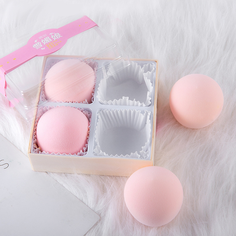 

Eyes Dancing Cute Soft Cosmetic Puff Women's Makeup Round Makeup Cosmetic Puffs Powder Smooth Contour Blending Puff Beauty Tool