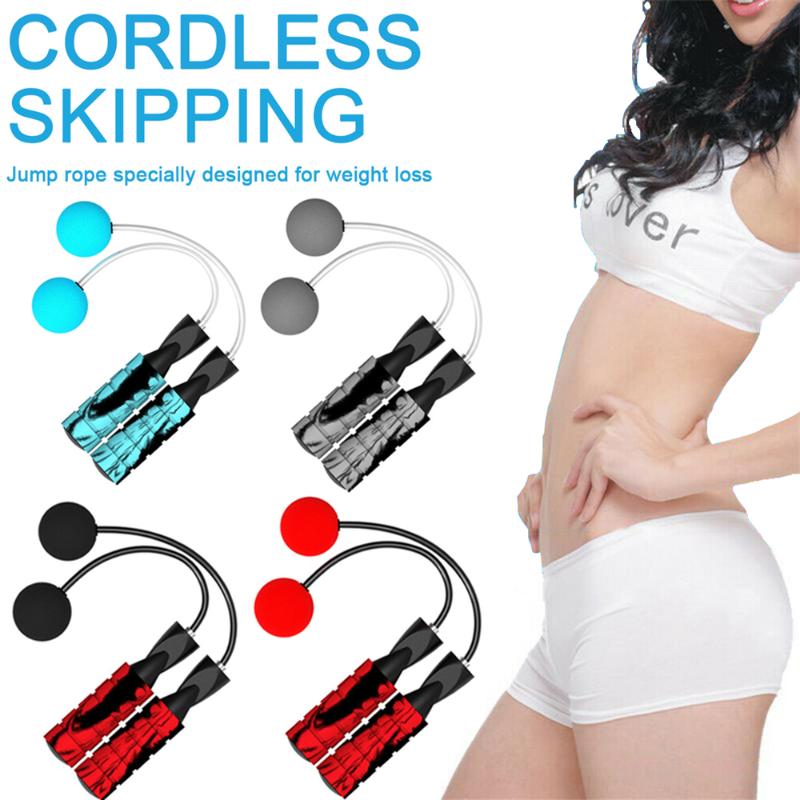 

New PVC Ropeless Jump Rope Adjustable Cordless Skipping EVA Weighted Gym Training Gym Training Exercise Indoor Fitness Equipment