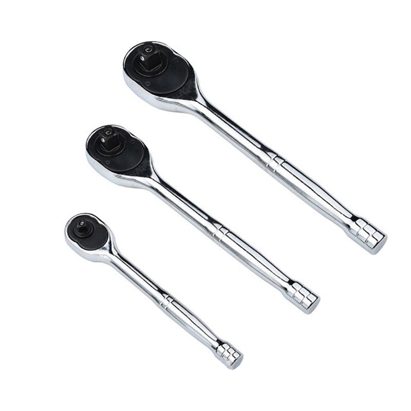 

1Pc 1/4" 3/8" 1/2" High Torque Ratchet Wrench for Socket Quick Release Square Head Spanner Socket Drive Hand Tools