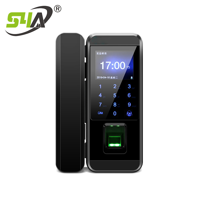 

Digital Biometric fingerprint smart lock pincode Keypad and ID card for glass door iGlass300