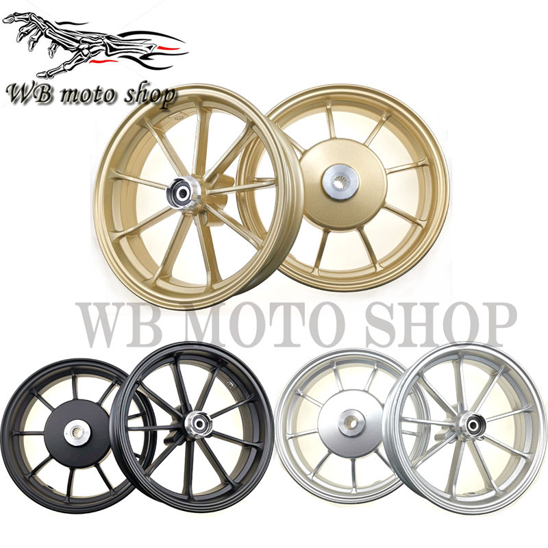 

motorcycle modified wheel Disc brake for JOG50 3KJ 3YJ ZR JOG Z/R 10-inch Aluminum Alloy front back Wheel Rim The new