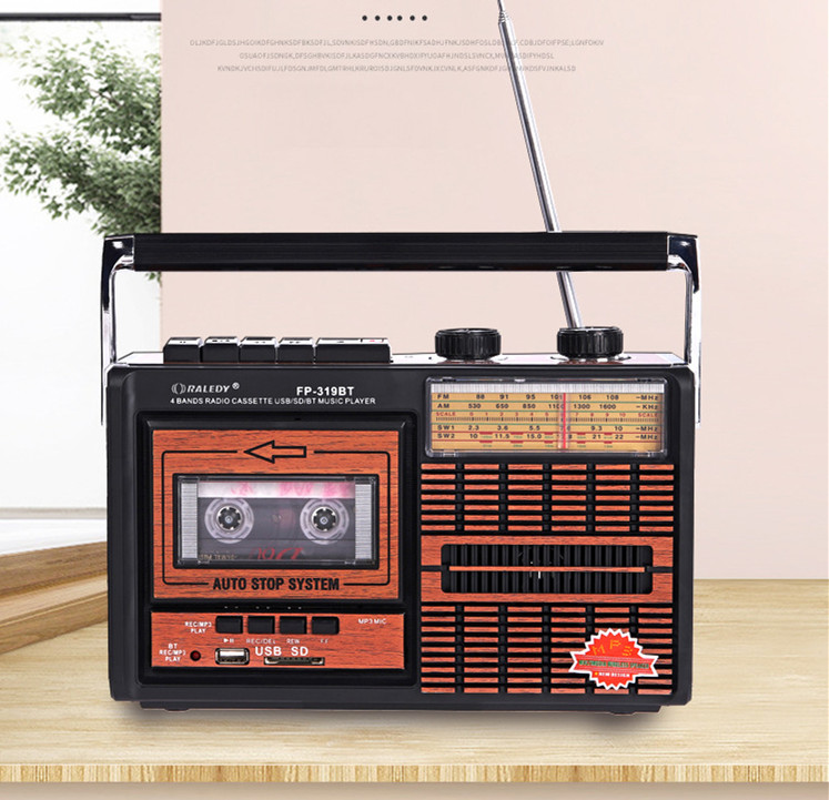 

Retro Portable AM FM SW Tape Supports Wireless Bluetooth Speaker Multifunction Recorder Radio