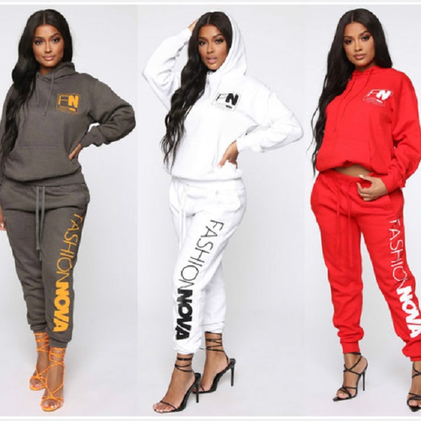 

Autumn Womens Designer Fashion Tracksuits sportwear Yoga Letter Printed Two Piece Set hoodies Casual 2Pcs Hooded winter sport Clothing suits, Dark red