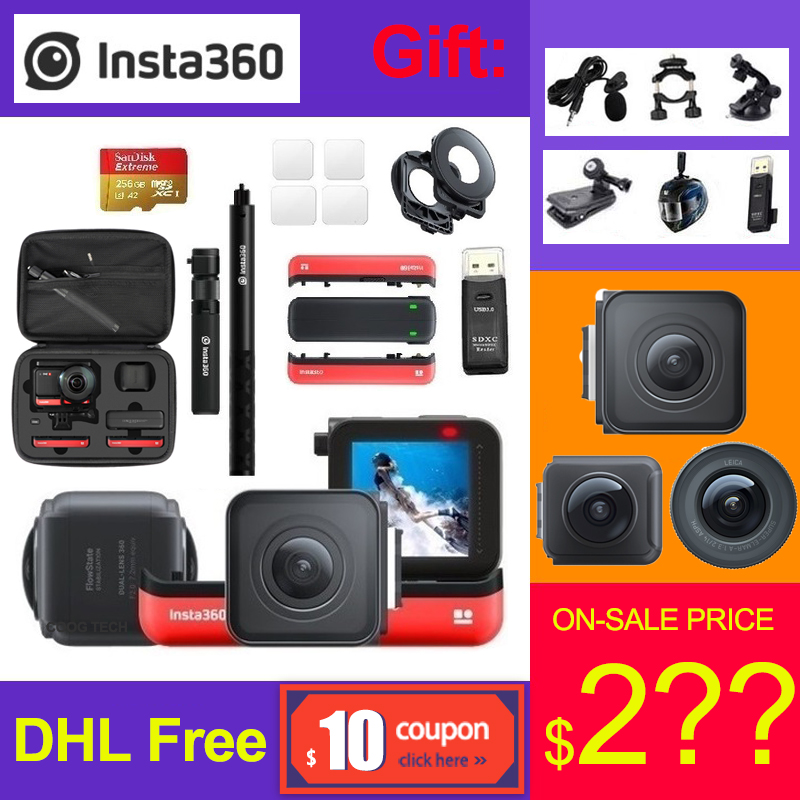 

Insta360 One R Insta 360 4K 5.7K Action Camera Twin Edition 4K Edition LEICA Lens Sport Cam PK hero 8