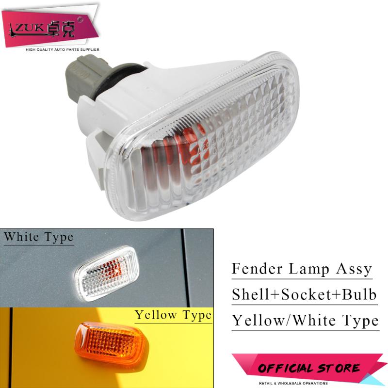 

ZUK Fender Marker Lamp Side Turn Signal Light Assy For FIT JAZZ HRV CITY CRV STREAM With Bulb&Socket, As pic