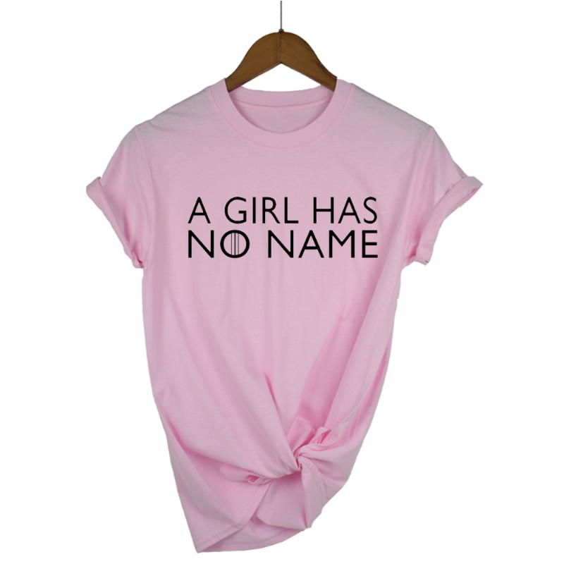 

Funny Casual Tees O Neck T Shirt Female Tops Tshirts Clothing Women T-shirts Summer Letter A Girl Has No Name Woman Tee, 13